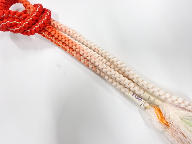 未使用品　正絹　手組帯締め